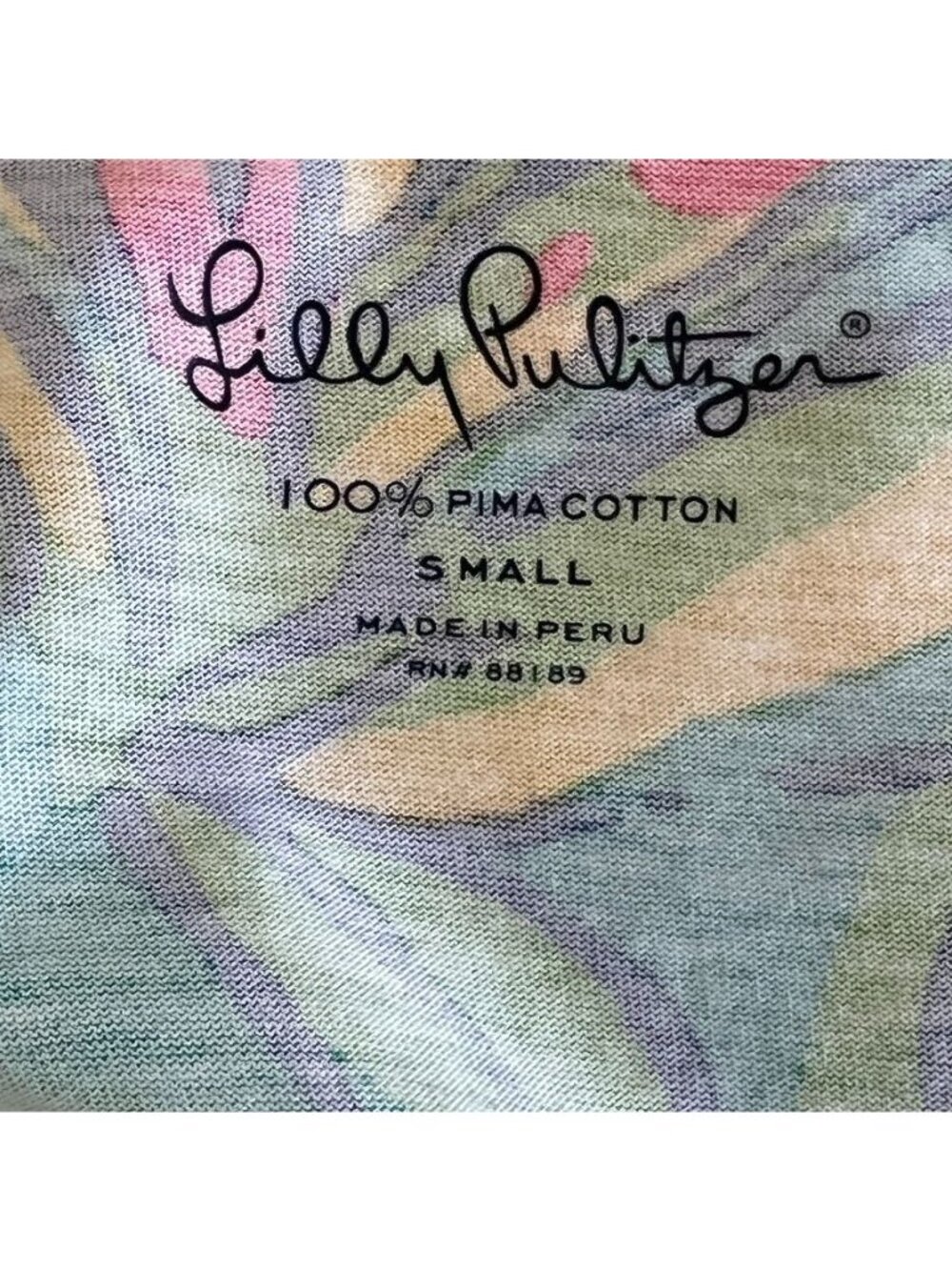 Lilly Pulitzer Allesia Palmetto Dress Size S Pima Cotton 3/4 Sleeve Henley - Picture 6 of 13